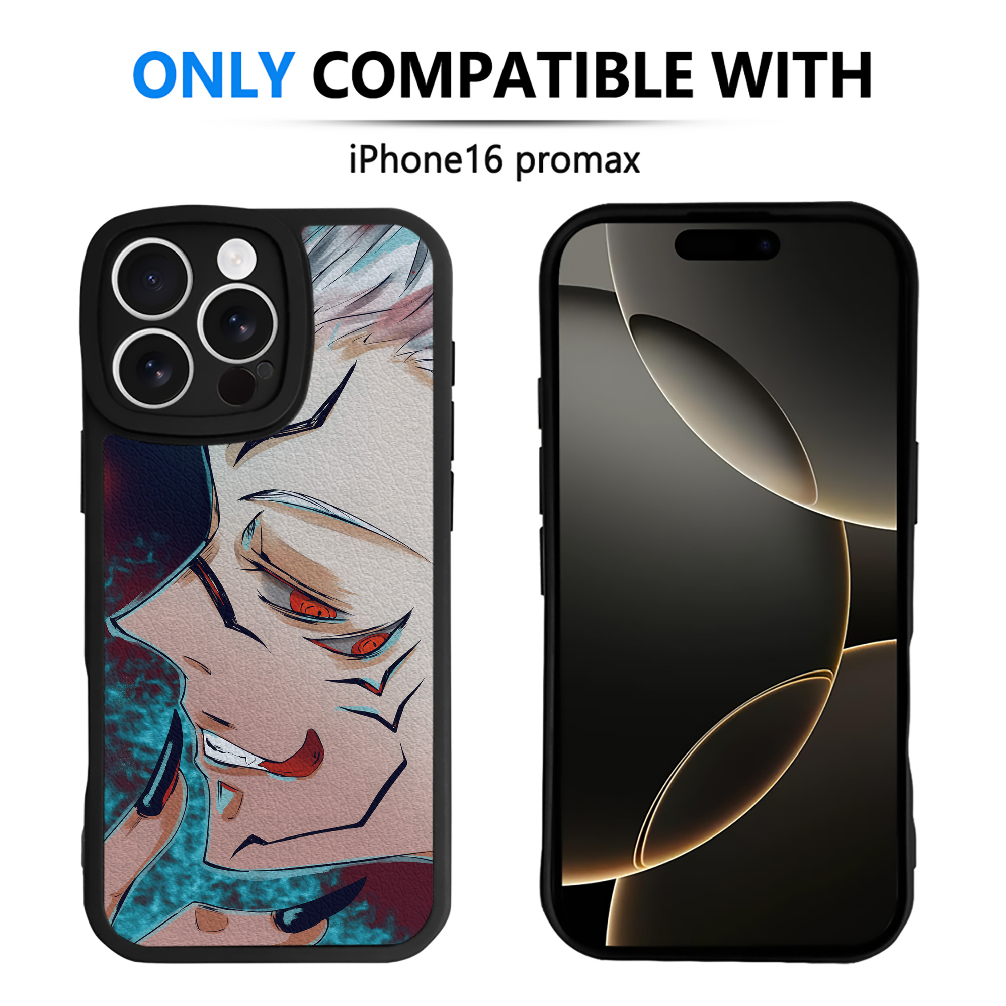 （画像用） 呪術廻戦 Jujutsu Kaisen 【iPhone 16シリーズ対応】シリコンスマホケース（レザー調） 材質：シリコン